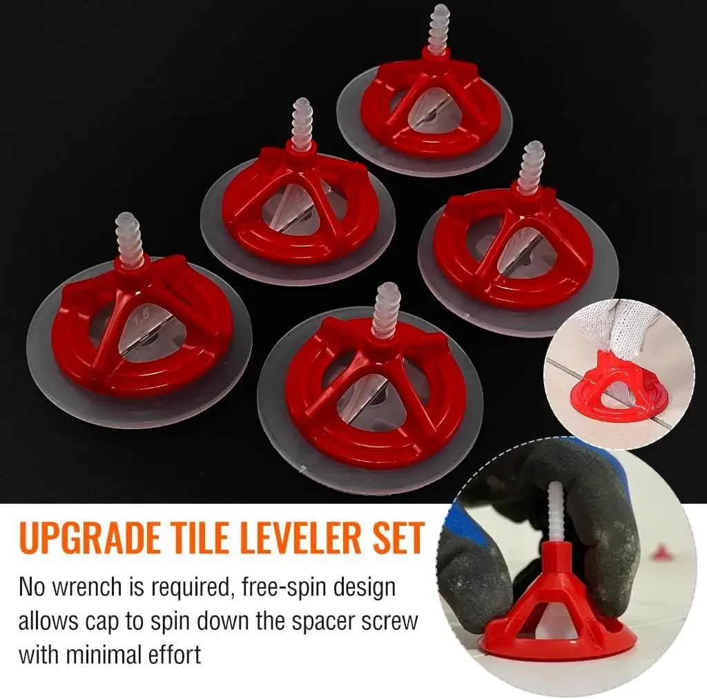 Spiral Ceramic Tile Leveling System Reusable Tile Leveler Spacer Baseplates for Tile Laying Wall Floor Fixing Construction Tools