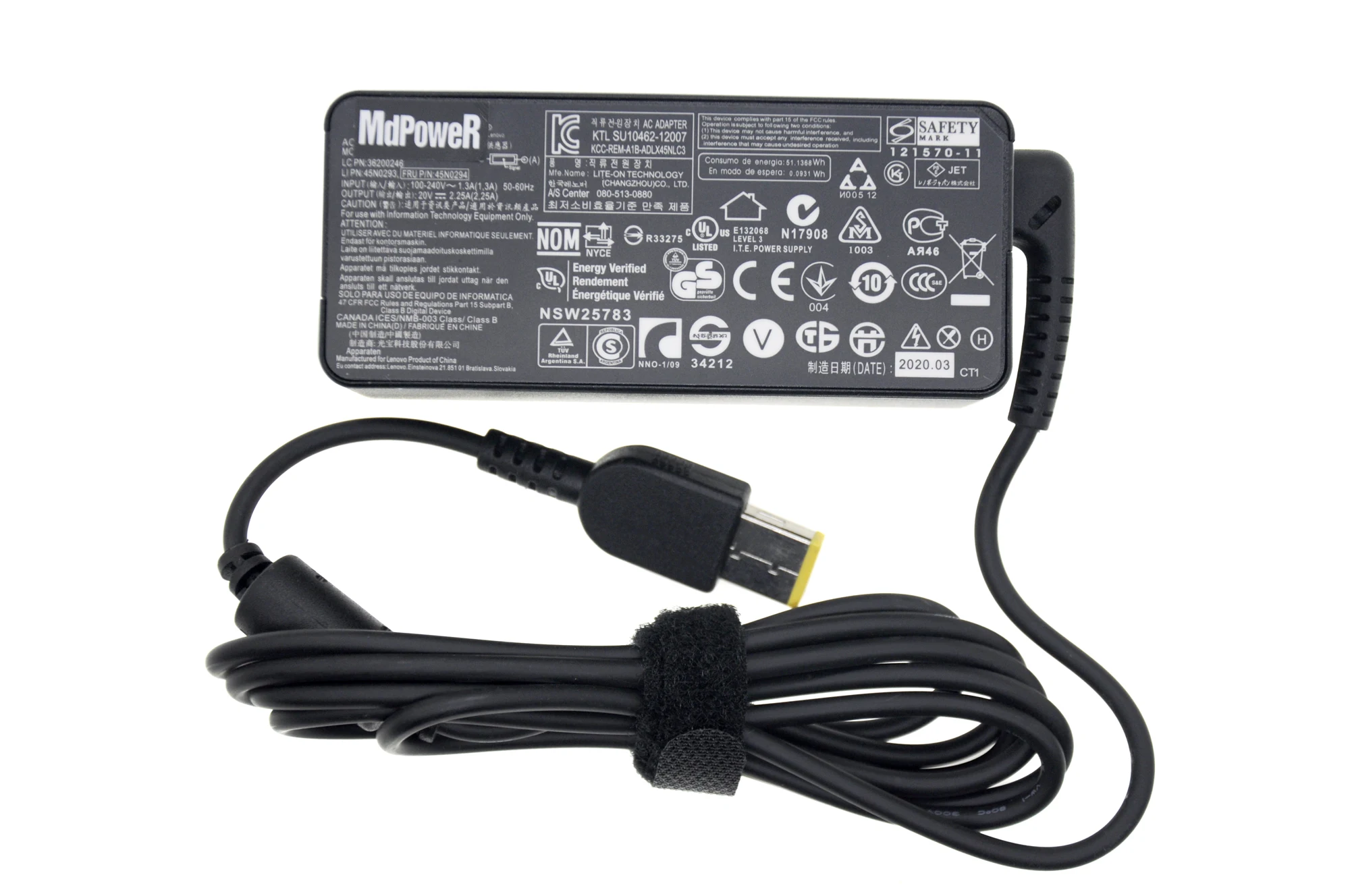 

AC adapter FOR Lenovo Thinkpad X240 X230s X250 X240S X260 T450 T460 S1 S2 S3 S5 X1 YOGA 11E 20V 2.25A 45W Charger