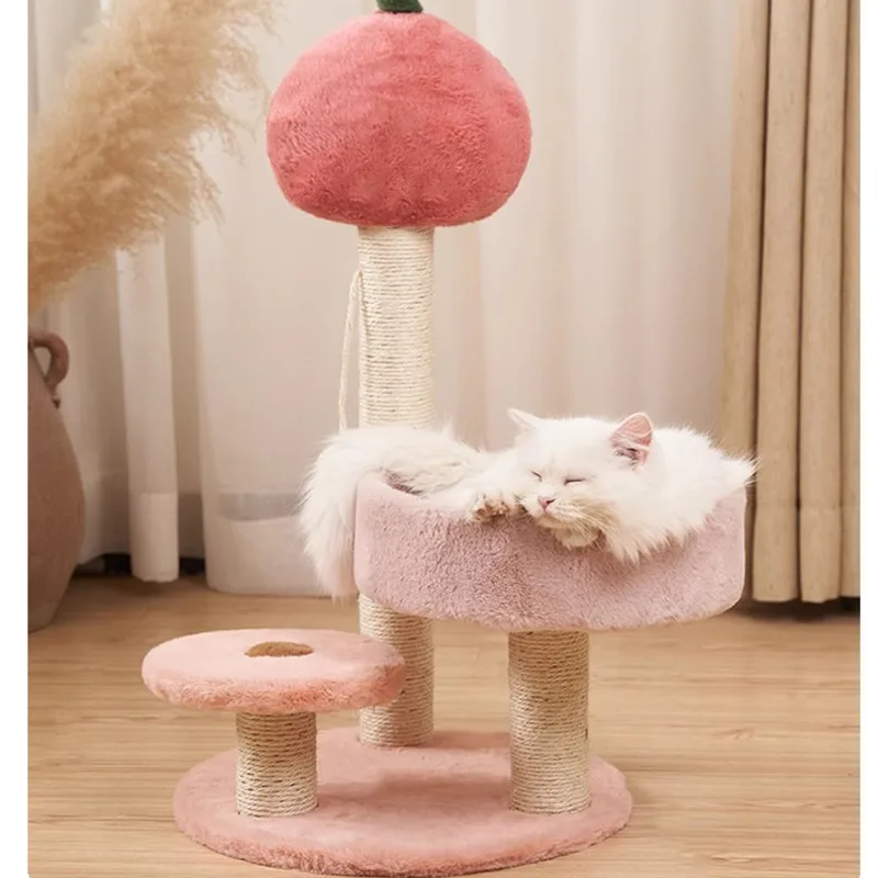 Cat Tree Condo All In One Tower With Cozy Bed Scratching Post Perch For Small Kittens And Adult Indoor Cats Home Gift