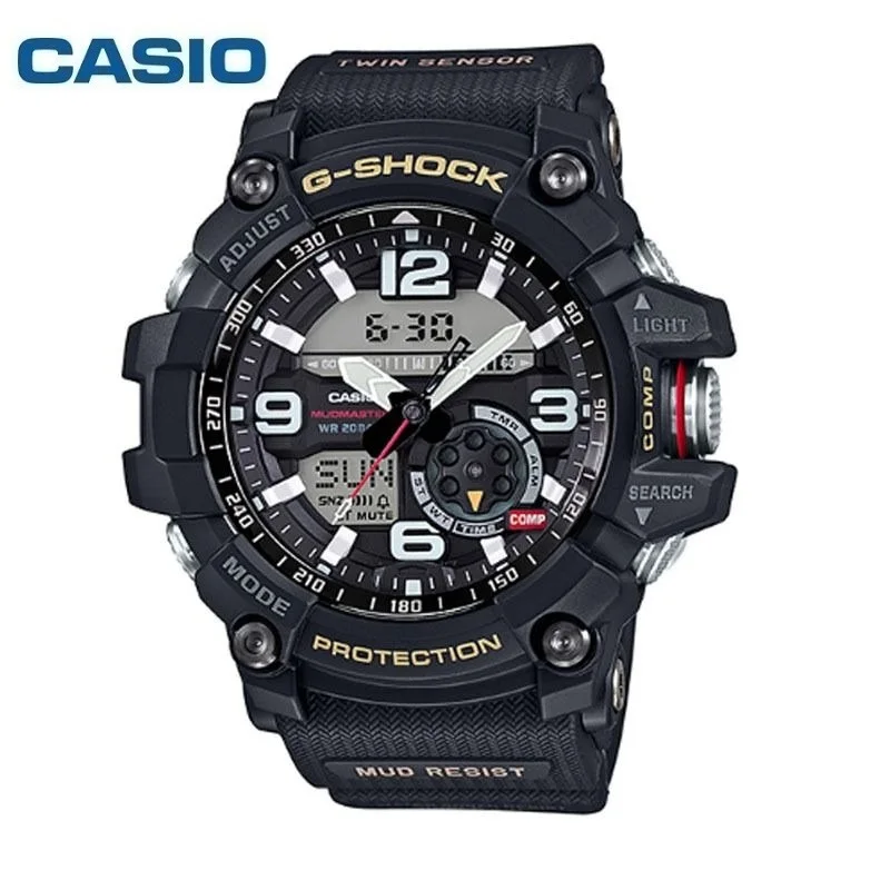 Casio GG-1000 Brand New Original G SHOCK Little Mud King Waterproof and Mud-proof Sports Dual-screen Men\'s Watch Luxury Casual