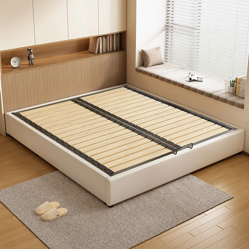 Tatami  row skeleton  shelf without bedside  storage space with drawers box type high box  steel wood