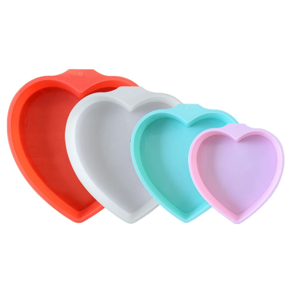 

Love cake silicone mold 4-inch 6-inch 8-inch heart-shaped mousse Silicone Mold Scented Making Tools 3D DIY Handmade Fragrance