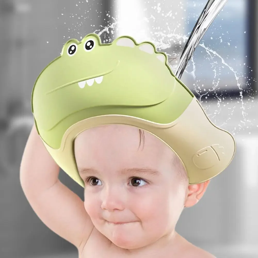 Baby Crown Shampoo Cap Ear Protection Children's Shampoo Shield Shower Cap Baby Shower Cap Adjustable Shampoo Cap