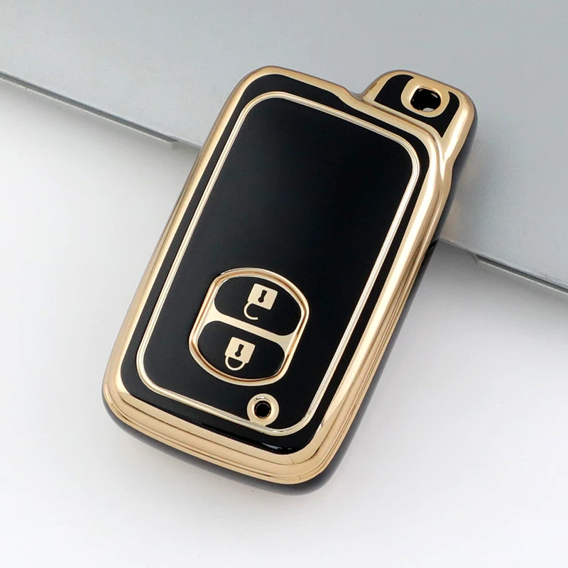 2 Button TPU Remote Key Cover Holder for Toyota Prius 30 Alpha Aqua Land Cruiser Auris for Lexus LC 200 Car Key Case 2012 - 2014