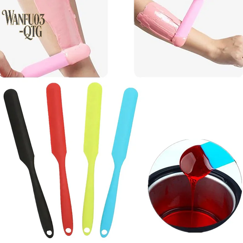 Hot Sale  Silicone Cosmetic Waxing Spatulas Non-stick Hair Removal Sticks Body Wax Applicator Scraper Wax Applicator Sticks