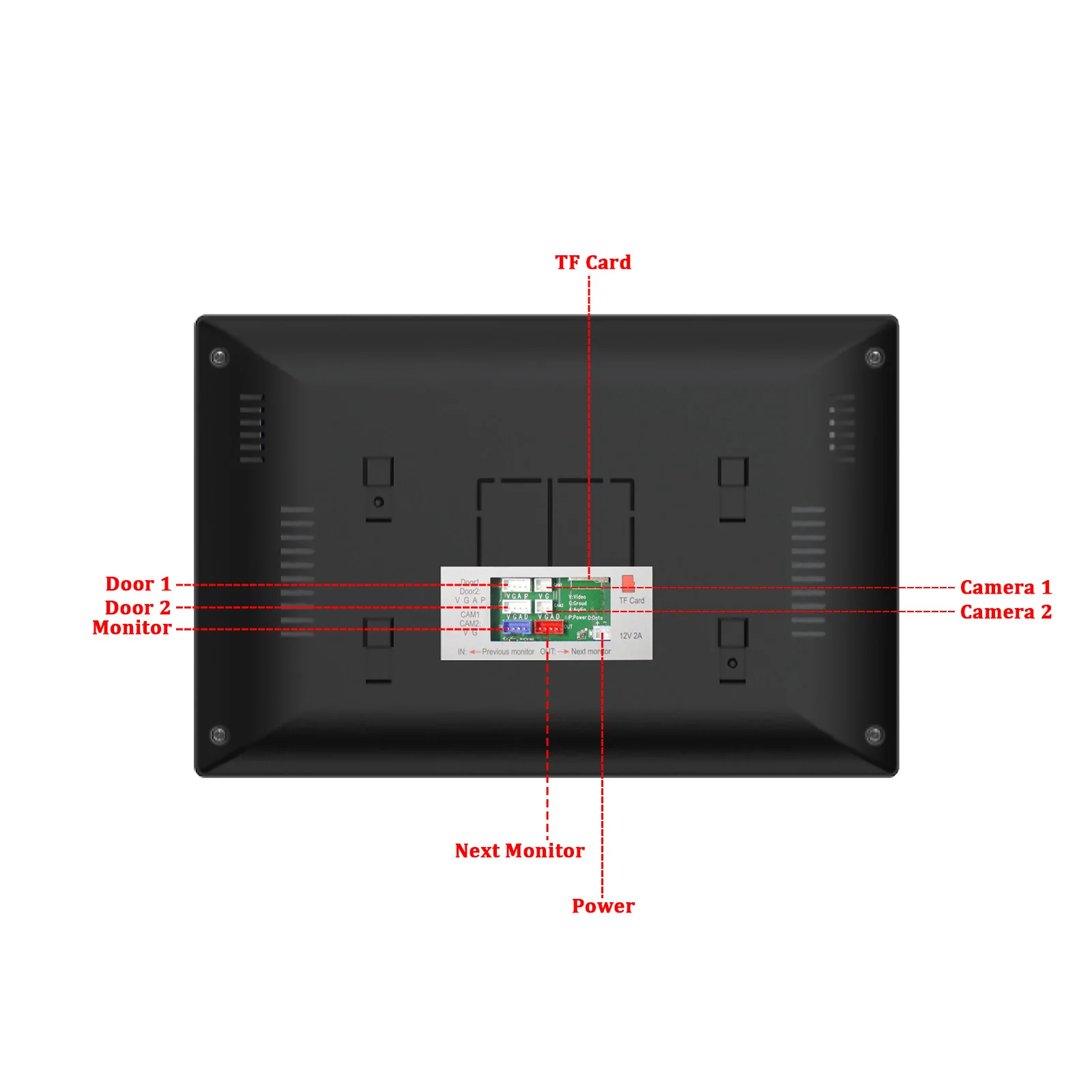 Tuya-Home Video Intercom com Tela Sensível Ao Toque, 5 em 1 Campainha, Segurança Doorphone, 1080P, Desbloqueio de Impressão Digital, Wi-Fi