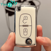 2 3 Button TPU Car Key Case Cover Holder Shell for Peugeot 308 207 307 3008 5008 Fob for Citroen C2 C3 C4 C8 Keys Accessories