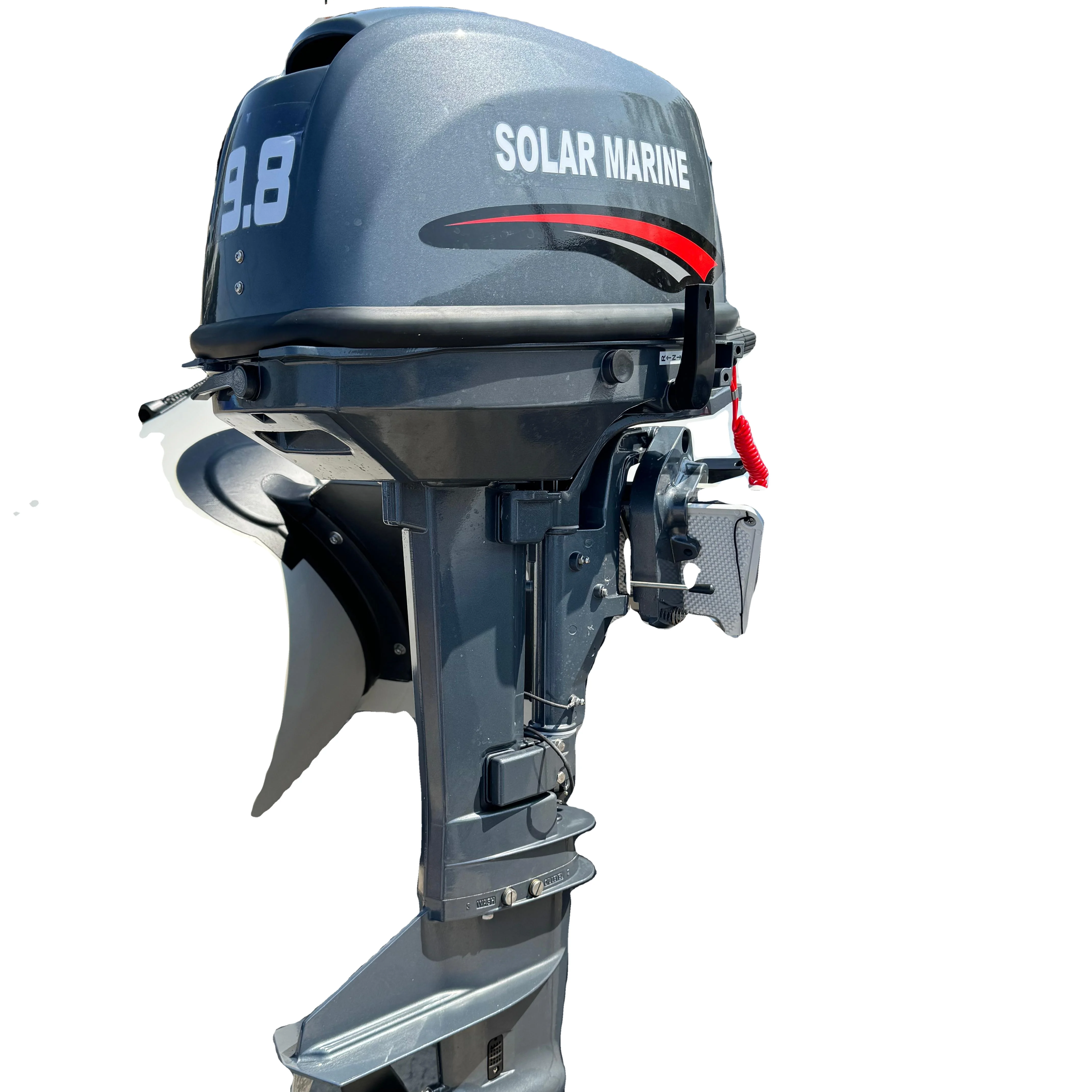 

Outboard Fuel Motor 2 Stroke 9.8HP Max 12HP Water Cooled Engine With Transom Mount for Inflatable Boat Kayak