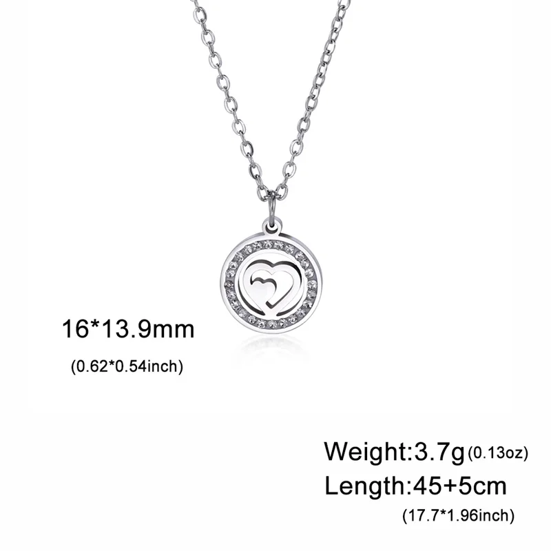 Trendy Edelstahl Strass Baum des Lebens Anhänger Halskette Für Frauen Charme Sommer Schlüsselbein Kette Schmuck Colgantes Cadena – Detail 13