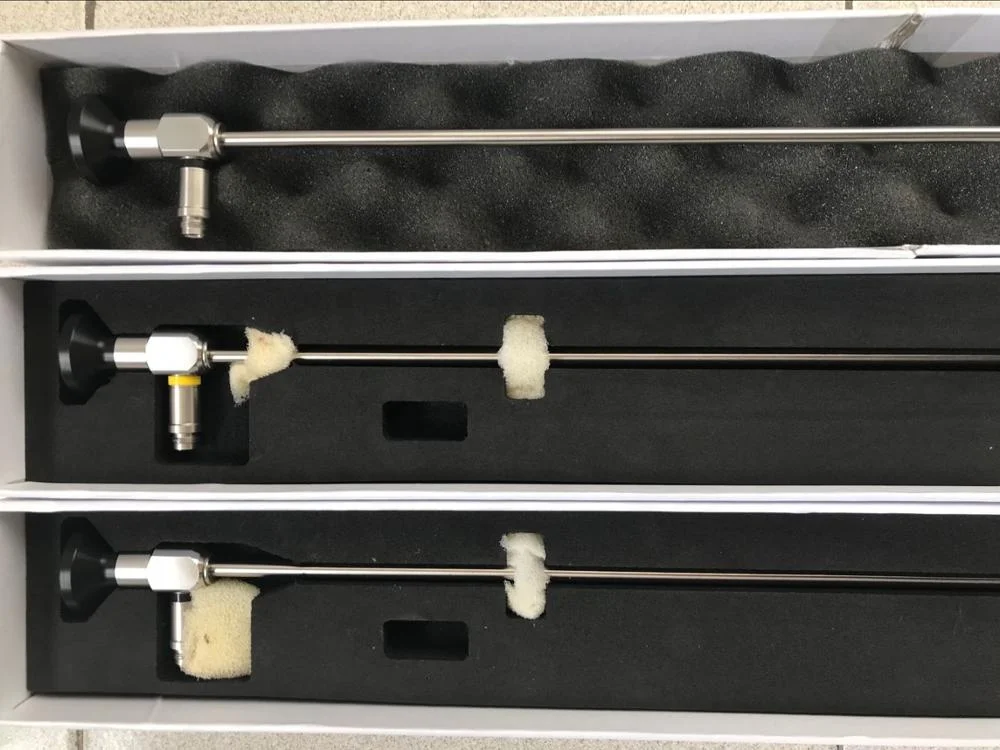 8mm Industrial Optical Fiber Scope with 560mm Probe Lens View Angle 90 Degree NDT Inspection