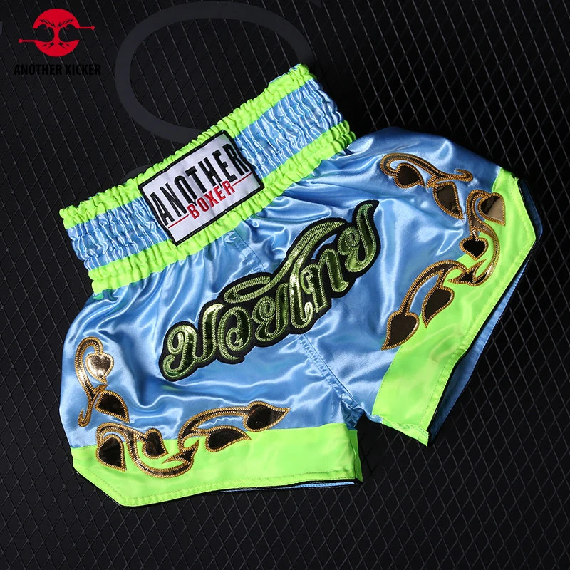 Short Muay Thai Man Thailand Retro Boxing Training Pants Child Women Crossfit Kickboxing Trunks Gym Martial Arts MMA Clothing