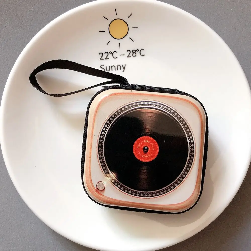 For Girls Korean Money Bag Small Storage Bag TV Tape Headphone Bag Vintage Coin Bag Small Purse Wallets Retro Coin Purse