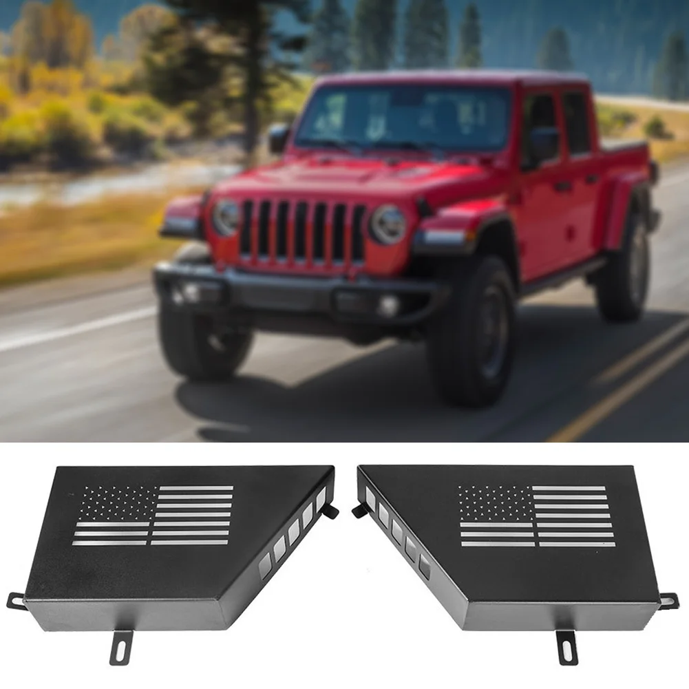

2Pcs Metal Front Door Storage Box Wear Resist Car Storage Rack Rust Proof Auto Organizer Bracket for 2007-2018 Jeep Wrangler