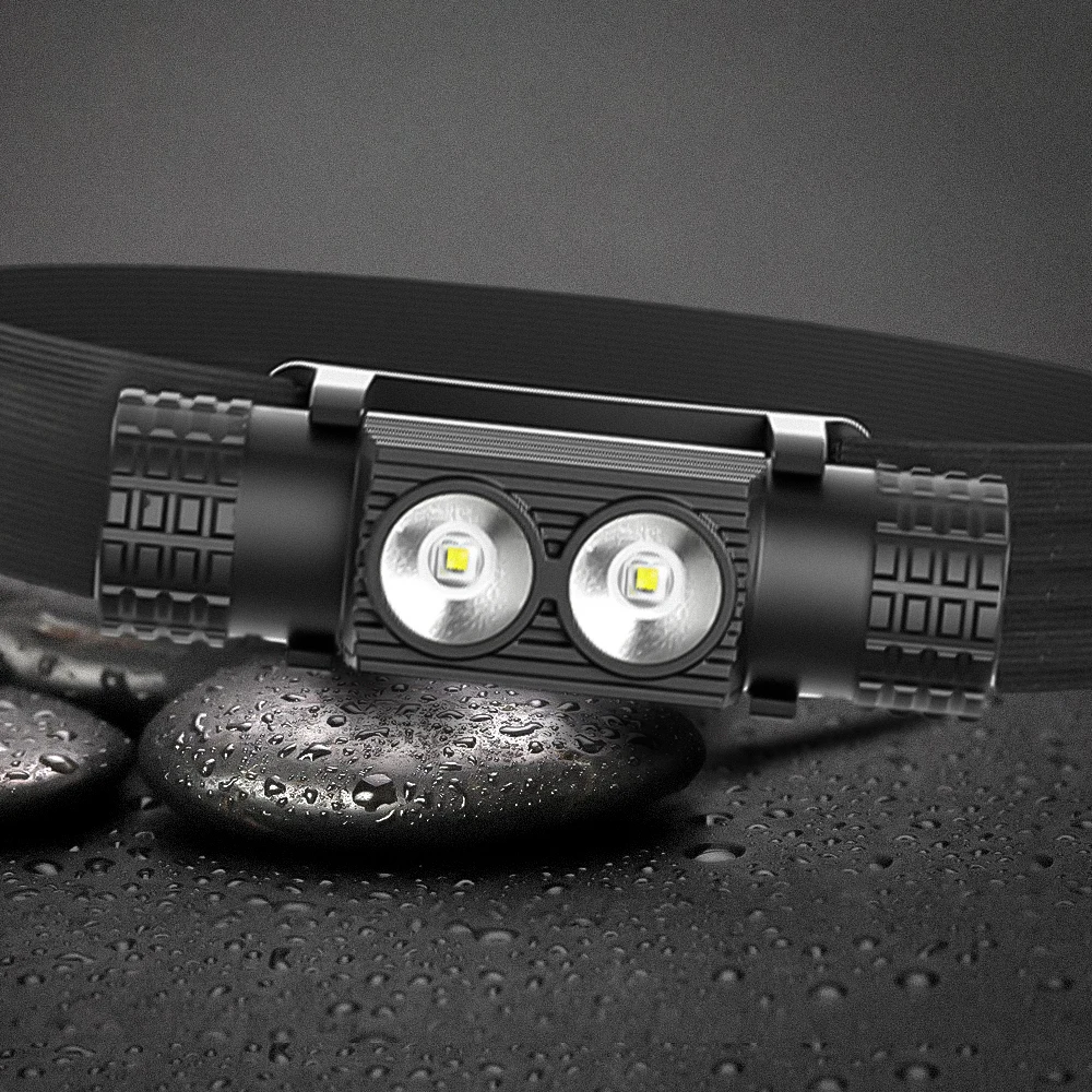 

LED Light cup Headlamp 1000 lumen Powerful Headlight Type-C USB 18650 Head Torch for Camping Hunting SOS Flash Night Lamp