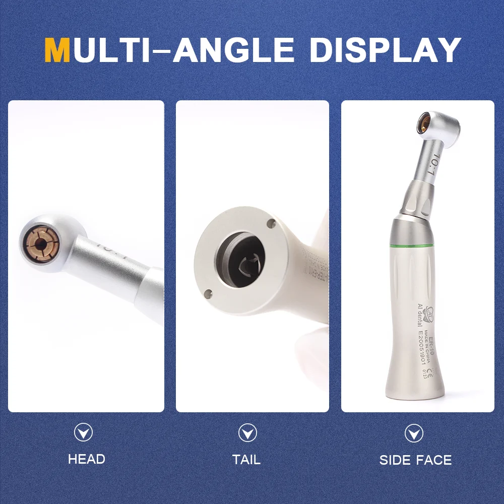 AI-TEP-ER10 tłokowych 60 ° Twist endodontyczne rękojeść 10:1 redukcja kątnica z QF adapter do strony pliku i pliku silnika