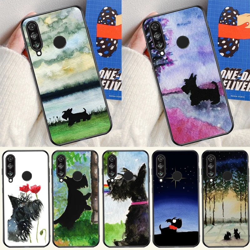 Westie Scottie Scottish Terrier For Huawei Nova 5T 9 10 SE 12i 12s 11i Y91 Y90 Y60 Y70 Y72 Y61 P60 P30 Pro P20 P40 Lite Case