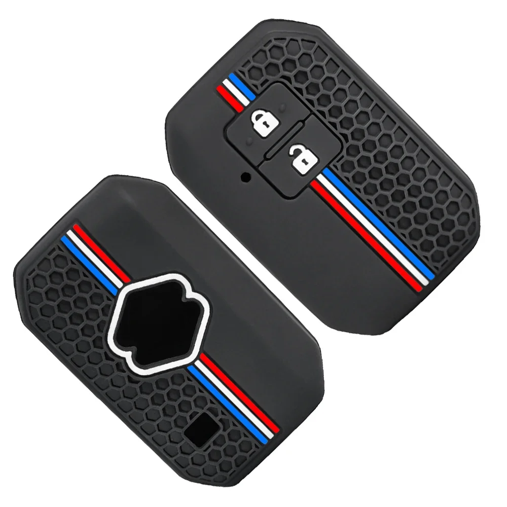 Silicone Key Case Cover For Suzuki Swift 2017 2018 Keyless Fob Shell Skin Keyring Key Chain Holder Protector