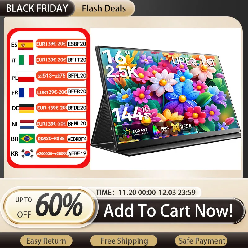 yZ[zUPERFECT 2K 16C`|[^uj^[ 144Hz 400Nit VESAΉfBXvC Q[~OXN[ XboxAPS5AX}zAp\RAItBXpgfBXvC