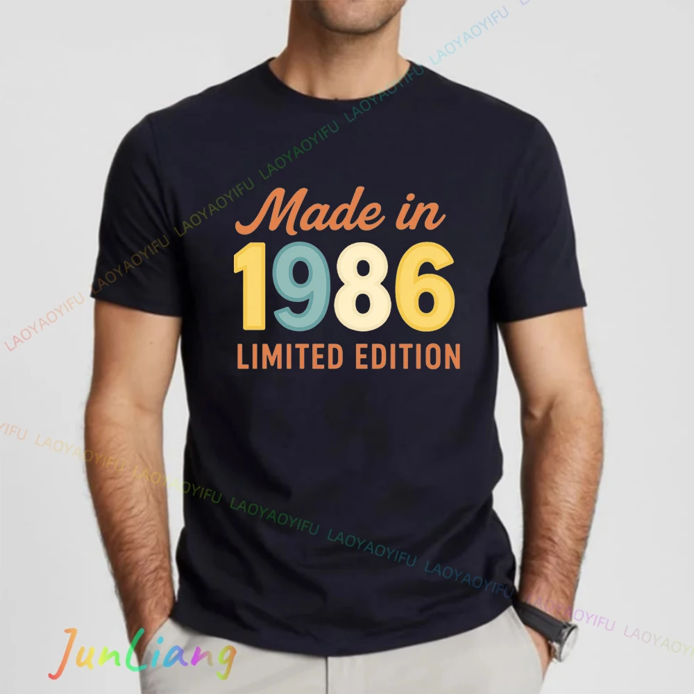 Camiseta con gráfico estilo años 80, moda desde 1986, 40.º aniversario, ropa informal, regalos de cumpleaños, camiseta informal para hombre y mujer, camiseta de regalo para fiesta