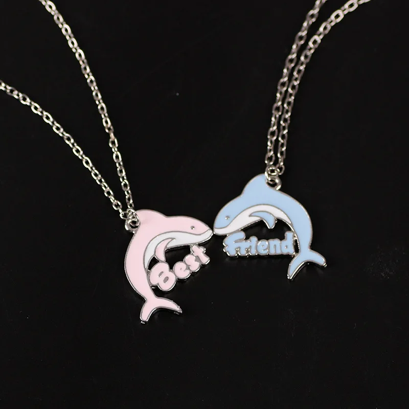 لطيف دولفين قلادة للنساء موضة الحيوان قلادة أفضل أصدقاء سلسلة المختنق مجوهرات اكسسوارات هدايا حفلة عيد ميلاد 2025 #4