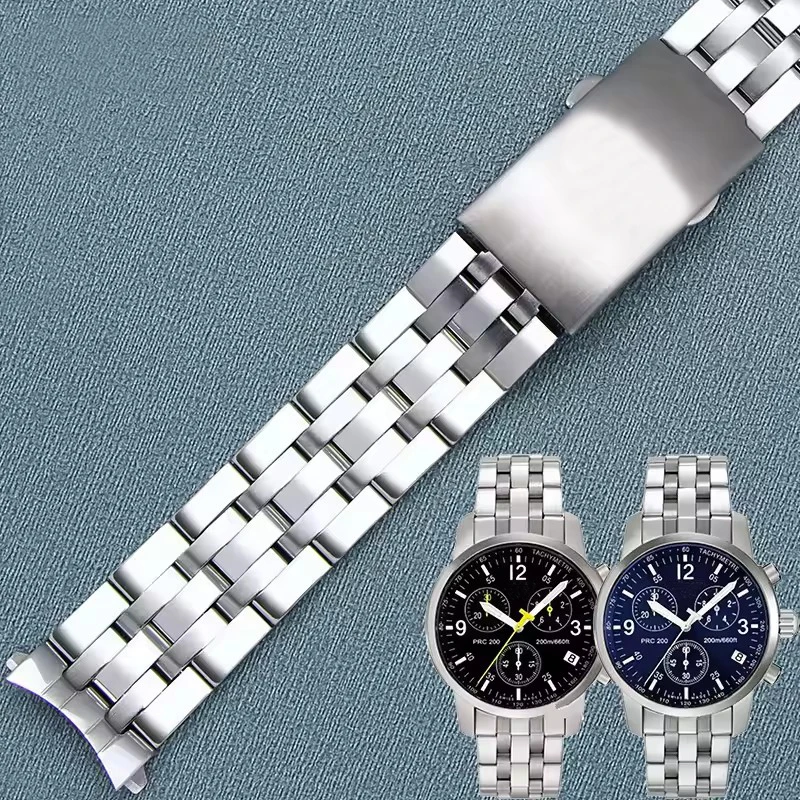 Браслет для часов TISSOT 1853 PRC200 T17 T461 T055 T014 Мужской складной ремешок с застежкой из нержавеющей стали, ремешок для часов, цепочка 19 мм 20 мм