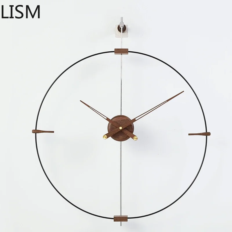 Miinimalist Big Wall Clock Modern Design Metal Luxury Wall Clocks Home Decor Silent Living Room Farmhouse Decor Kitchen Vintage