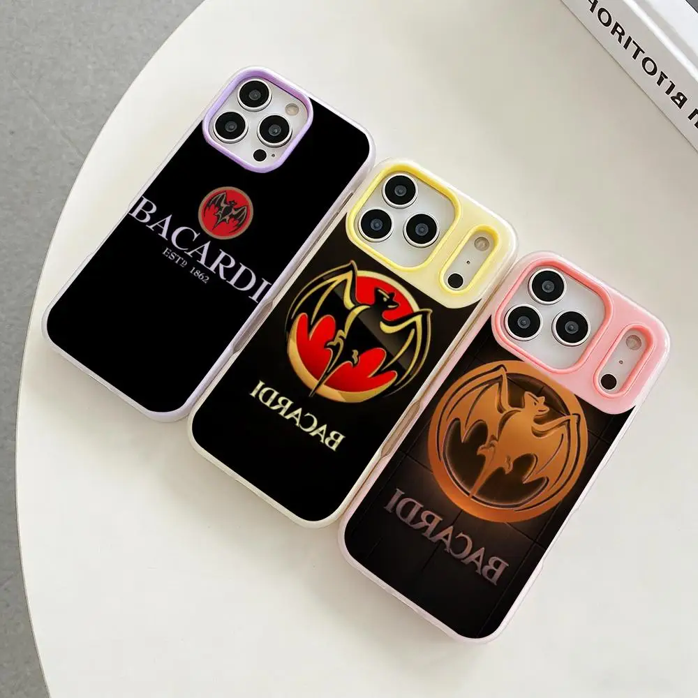 

V-Vampire Bat Phone Case Colorful 2‑in‑1 Jelly Matte Clear Full Protection Case For iPhone 11‑17 Series