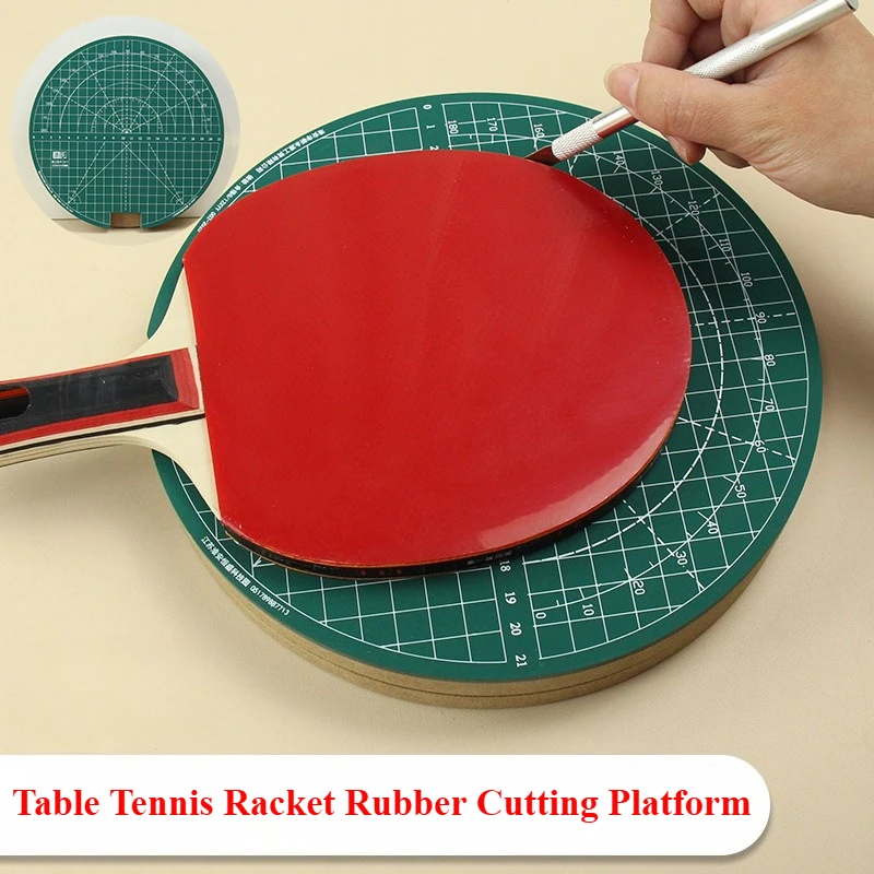 Cutting Platform Table Tennis Racket Rubber Rotary Cutting Workbench Glue Stick Table Tennis Glue Paste Tool Work Mat