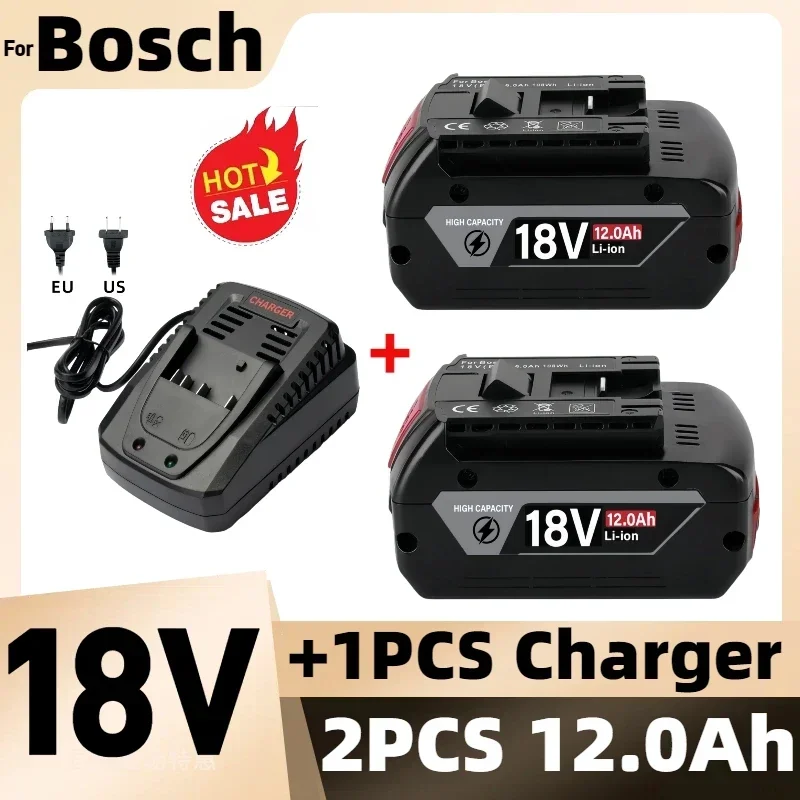 

18 В 8,0 Ач/10,0 Ач/12,0 Ач для сменной батареи Bosch, аккумулятор PBA PSB PSR для системы 18 В Gardena Green Tools House Garden ▤