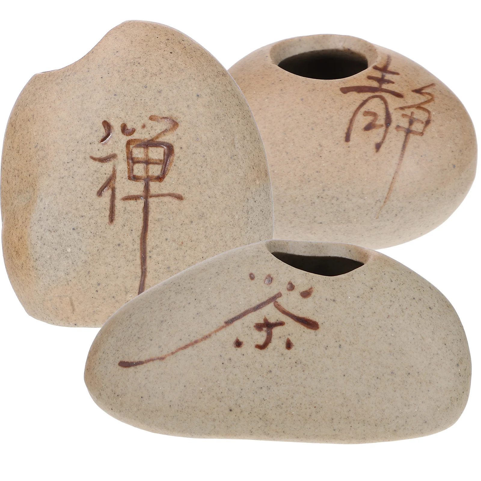 

3Pcs Hydroponic Flower Vase Ceramic Craft Home Vase Unique Shape Stable Bottom Flower Plant Decoration for Living Room