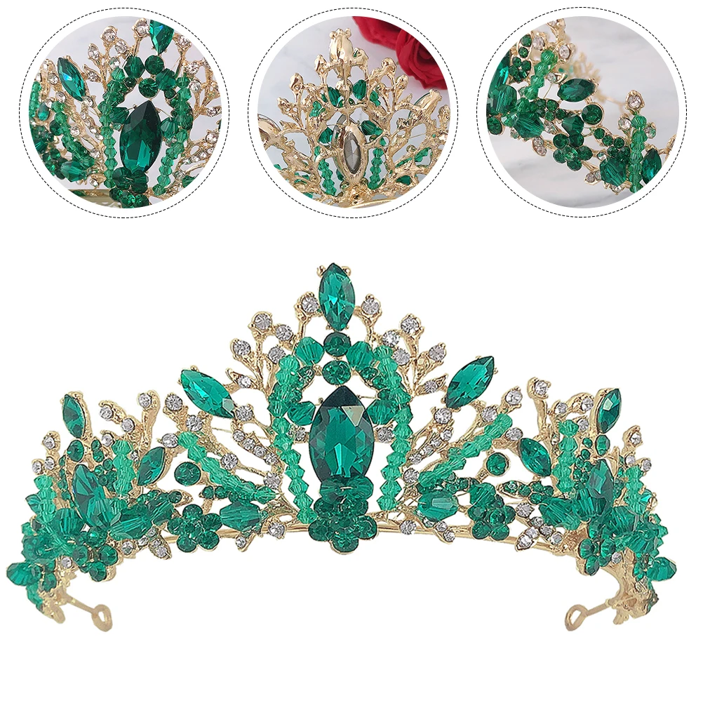 

Crystal Crown Wedding Hair Hoop Headdress Princess Tiara Vintage Bridal Headwear For Women Bride Hair Accessories