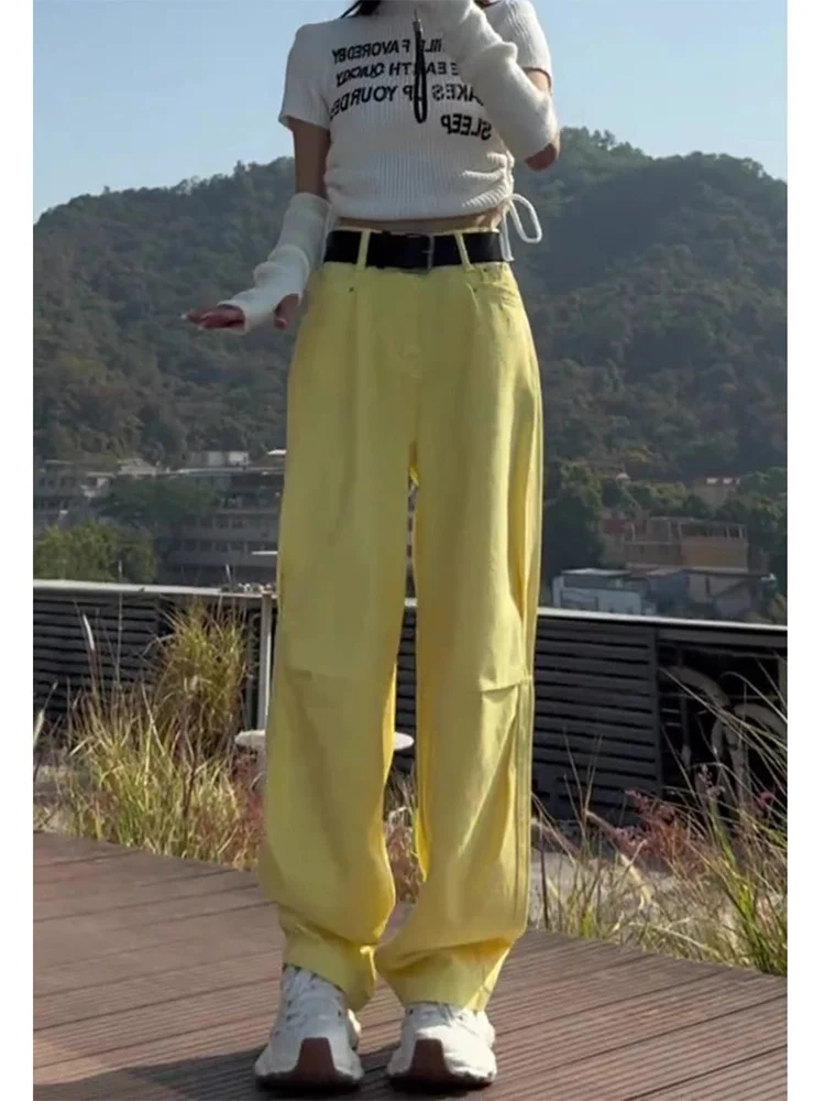 ارتفاع الخصر واسعة الساق مستقيم قطع الدينيم الجينز المرأة عارضة فضفاضة تناسب Bootcut السراويل للسيدات الكمثرى aped زائد حجم #4