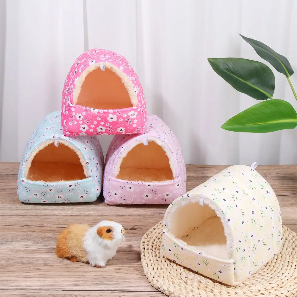 Winter Soft Hamster House Mini Animal Rabbit Squirrel Hammock Nest Guinea Pig Rat Mice Warm Sleeping Bed Pets Supplies