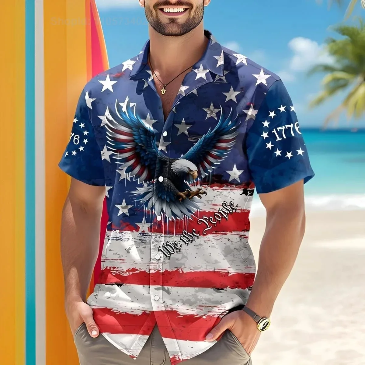 250th Anniversary America Hawaiian Shirt 250 Years USA Independence Day 1776-2026 Clothing 4th Of July Patriotic Gift