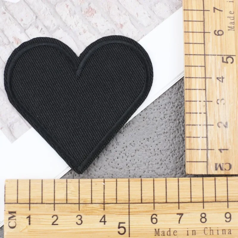 Black Twill Patch Sticker Computer Embroidery Chapter Boy Diamond Ironing Pentagram Embroidery Cloth Sticker
