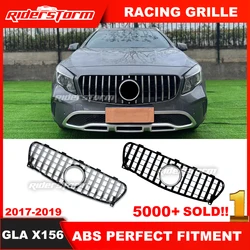 Year 2017 2018 front Mesh Gril W156 GT Grille For GLA Class X156 GT Grill GLA45 Style for mercede GLA180 GLA250 Car grille