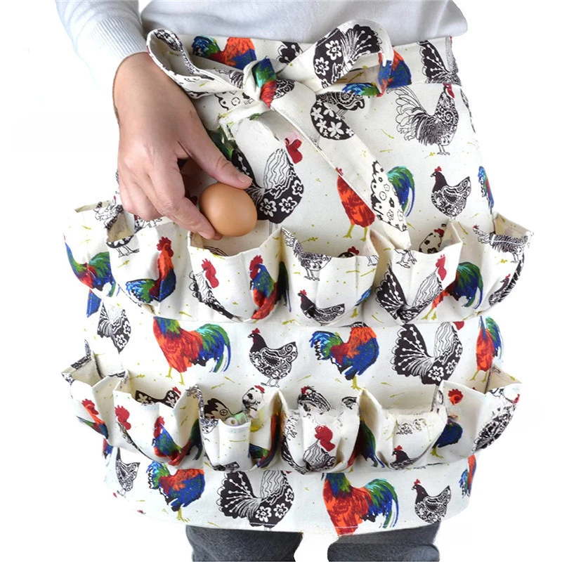 1pc egg apron, deep bag, hen duck goose egg rack apron, egg collection rack apron