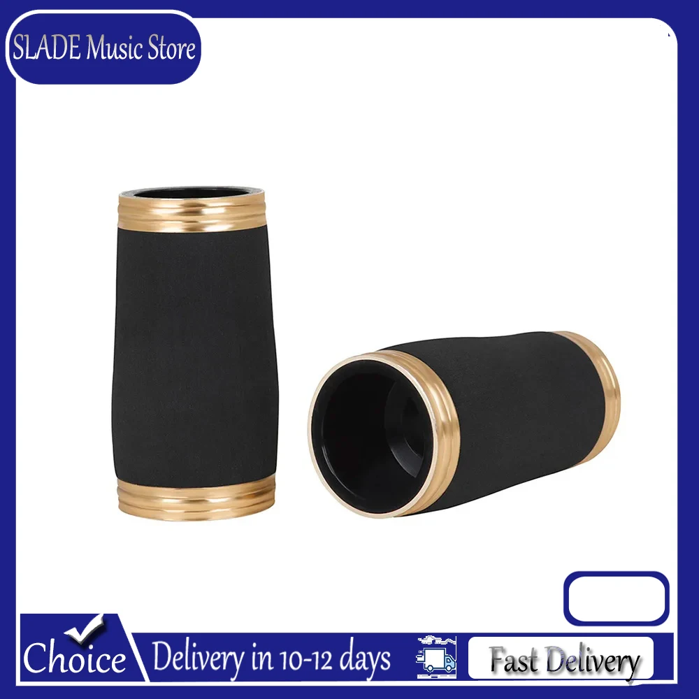 2Pcs Bakelite Clarinet Tuning Tube Two Section Brass Tuning Tube Clarinet Parts Replacement Woodwind Instruments Accessories