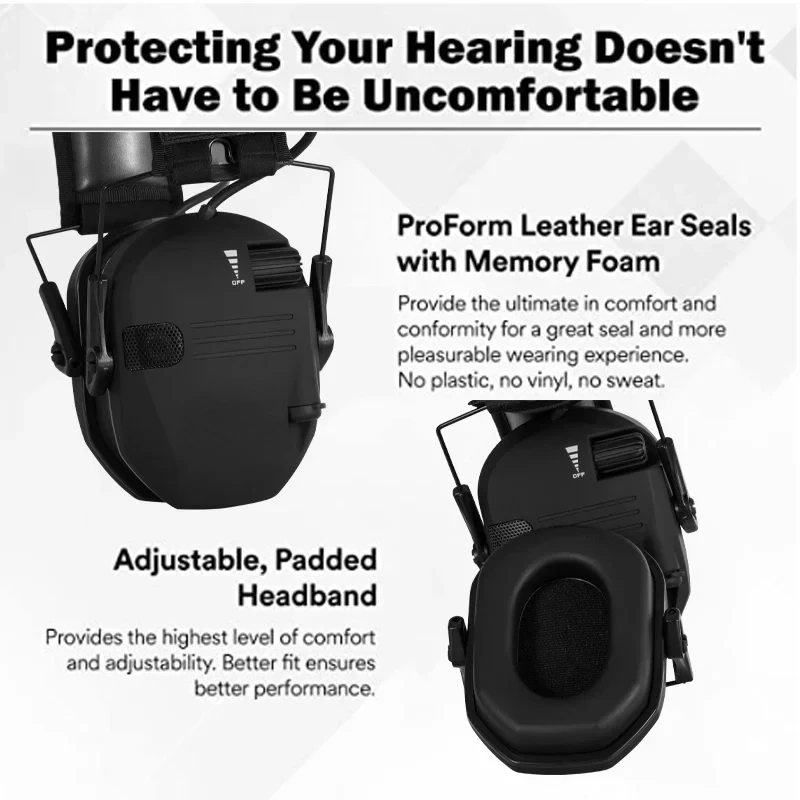 2024 New Outdoor Tactical Hunting Electronic Shooting Earmuffs Foldable Easy To Carry Pulse-type Noise Reduction Headset