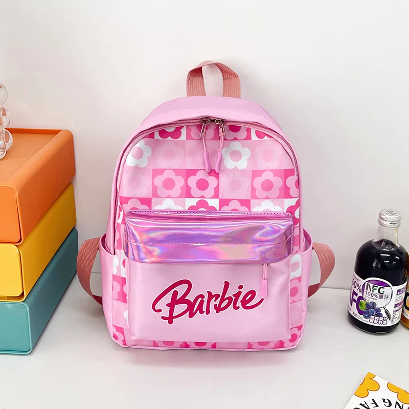 New Kawaii Barbie Schoolbag Cartoon Cute Anime Student Backpack for Girl Accessories High-Capacity Princess Bag Gift Toys