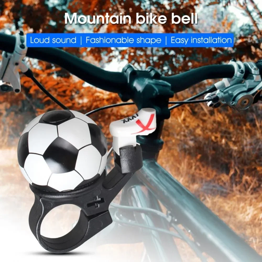 Cute Cartoon Football Bicycle Bell Mountain Road Loud MTB Handlebar Alarm Ring Safety Horn Warning Cycling Equipment for Kids