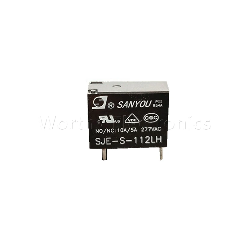 

Free shiping 10pcs/lot Wholesale Electronic Components 12V 10A 5PIN Relay SJE-S-112LH