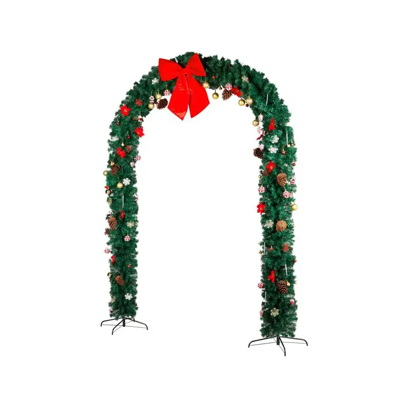

Рождественская арка из ПВХ 240x40x265см для праздничного украшения