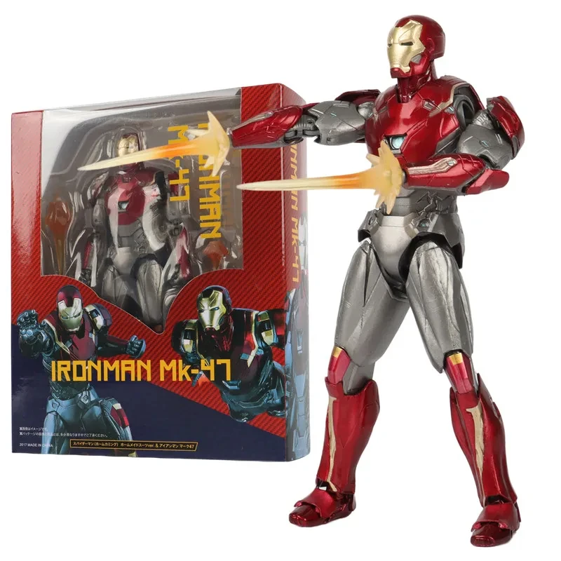 PVC Iron man MK85 Action Figure Movable model Avengers：Endgame Iron Man Armor Mark 85 MK46 MK47 MK5 Boxed Kids toys Gift ﻿