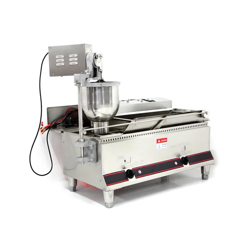 Double Row Gas, Donut Machine, Fully Automatic, Commercial Stainless Steel