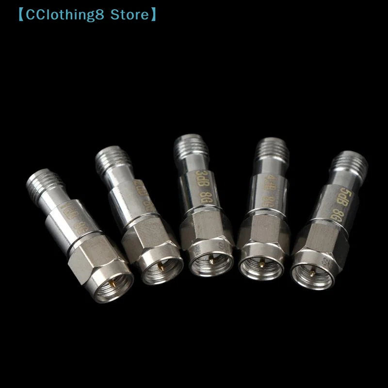 1 PCS DC-8Ghz SMA Coaxial Fixed Attenuator 2W 1dB/2dB/3dB/4DB/5dB/ SMA Coaxial Fixed Attenuator【AliS8】