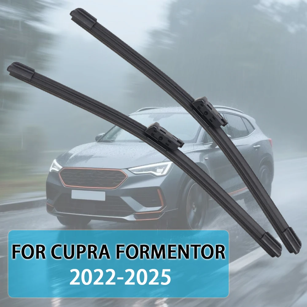 

For Cupra Formentor 2022-2025 26''+18'' Car Wiper Blade Front Wipers Fit Push Button Arm Windscreen Auto Wiper Blades