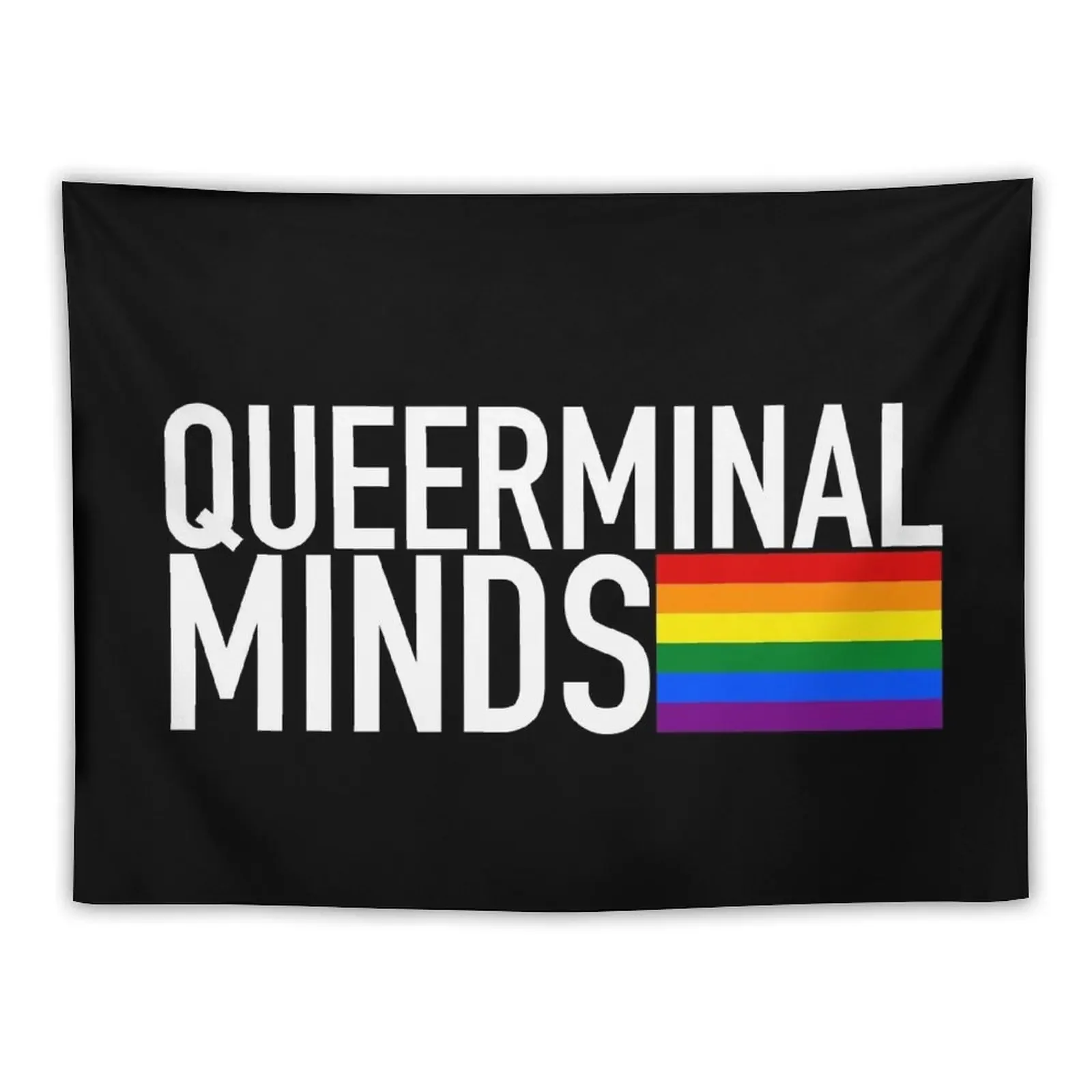 Queerminal Minds (Criminal Minds + Pride) Tapestry Room Decorations Bedroom Decorations Home Supplies Tapestry