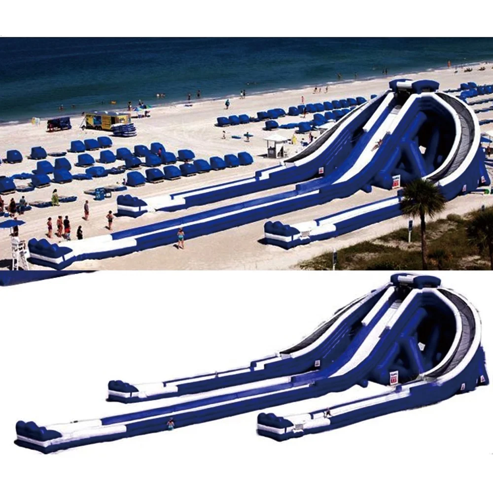 Custom Waterslide Heavy 30x15x12M Toboganes Inflables Slip Inflatable Water Park Slide Slides the City Playground for Sale