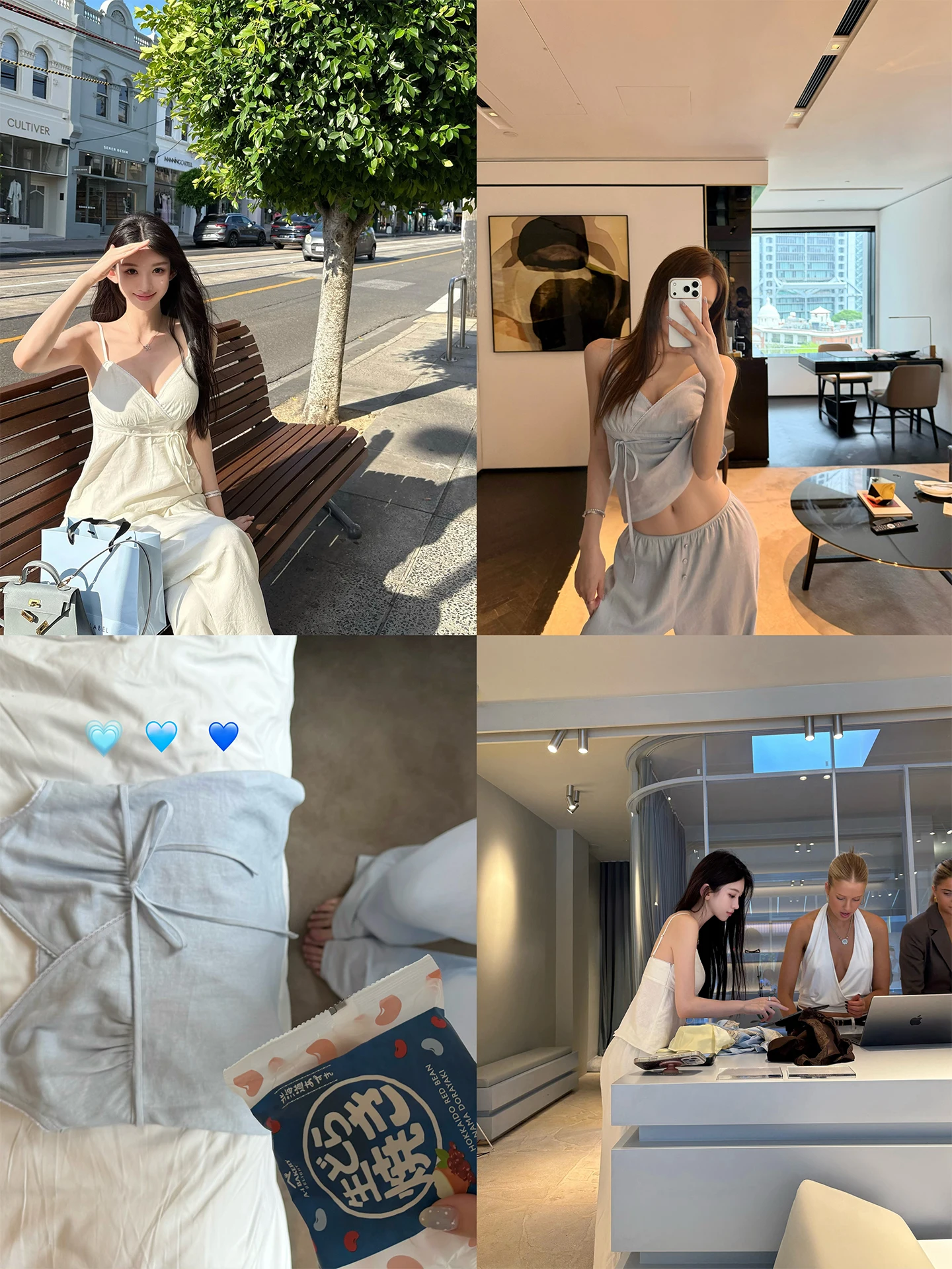 

Good Morning Fan Fan Linen Set Lightweight Breathable Gauze Trim Long Pants Vest Style Summer Fashion Casual Women's Suit